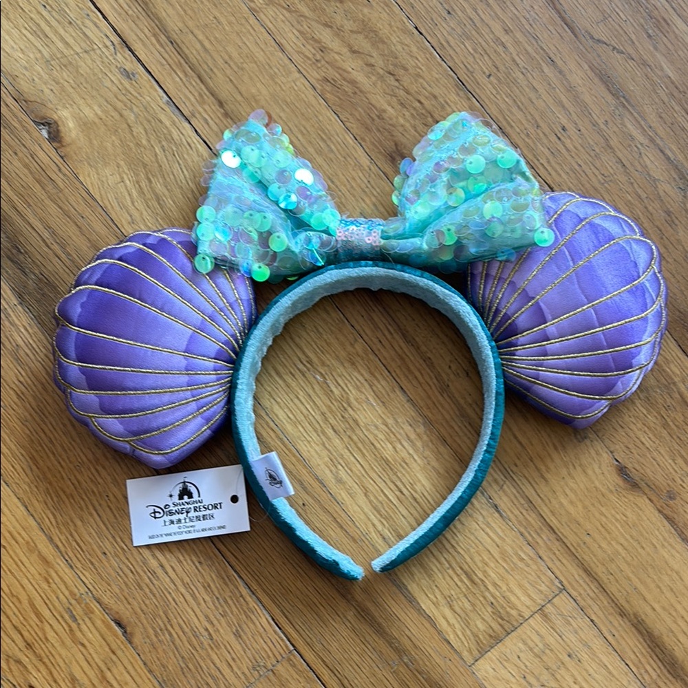 Disney Purple and Aqua Sequin Minnie Ears